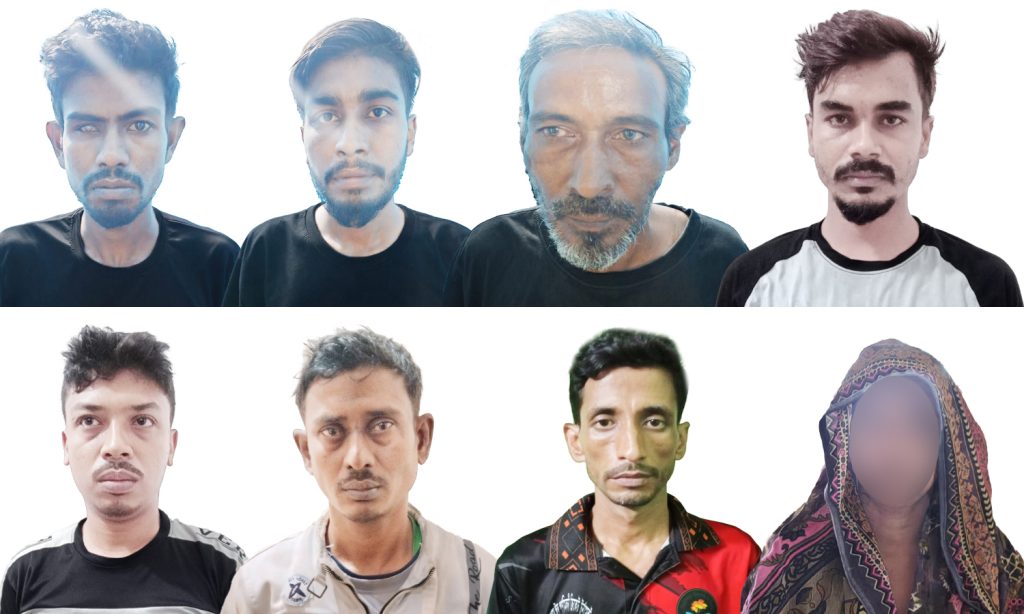 রাজশাহী নগরীতে নারীসহ ৮ মাদক ব্যবসায়ী গ্রেপ্তার, মাদকদ্রব্য উদ্ধার