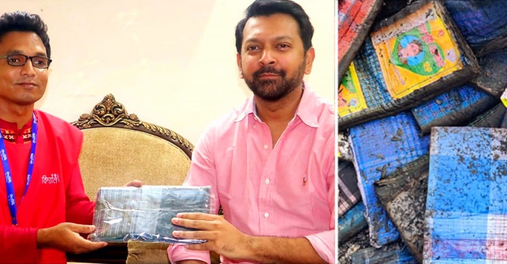 লাখ টাকায় বঙ্গবাজারের পোড়া একটি লুঙ্গি কিনলেন তাহসান