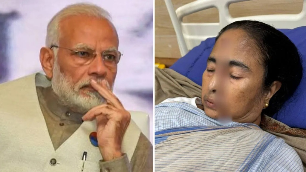 মমতার সুস্থতা কামনা করলেন মোদি
