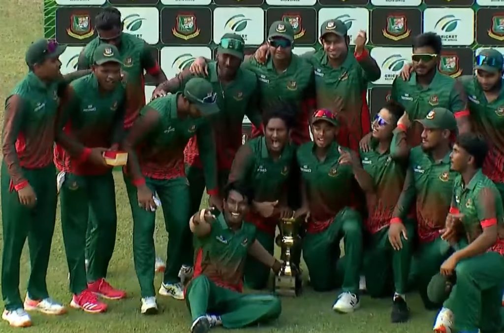 প্রোটিয়া ইমার্জিংয়ের বিপক্ষে সিরিজ জিতলো বাংলাদেশ