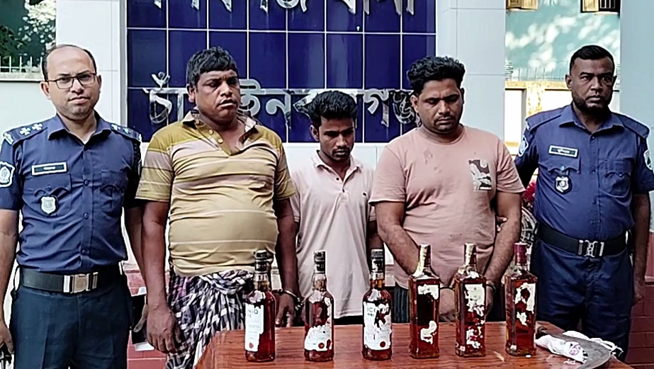 শিবগঞ্জে মাদকবিরোধী অভিযানে হামলা চালালেও ৩ কারবারি গ্রেপ্তার