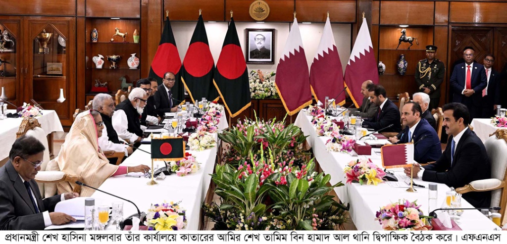 বাংলাদেশ-কাতার ১০ চুক্তি সই