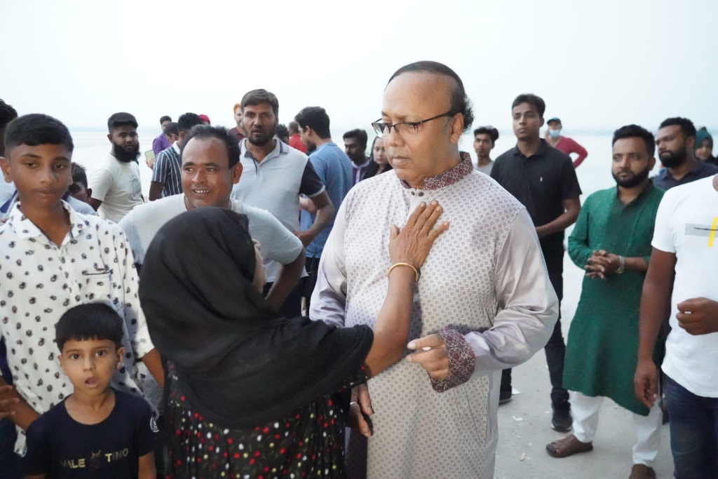 বিভিন্ন এলাকায় লিটনের কুশল বিনিময়